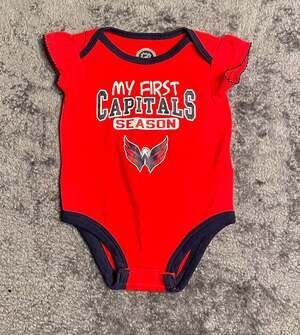 Outerstuff Washington Capitals "My First Season" Baby Bodysuit - 12M